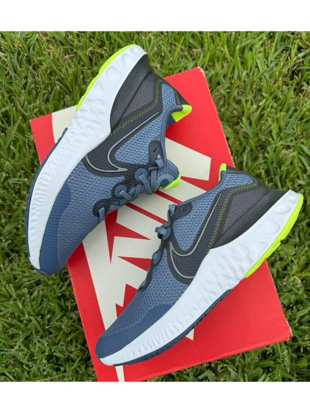 6Y | 7.5 WOMEN'S NIKE RENEW RUN DIFFUSED BLUE / WHITE CT1430-400 RUNNING